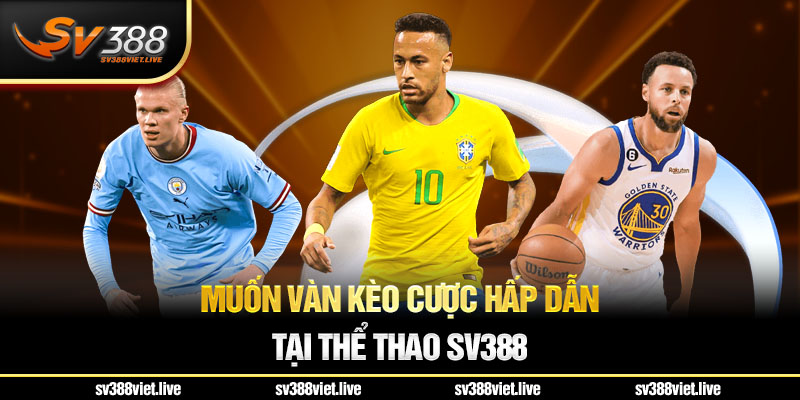 Cược thoải mái với muôn vàn kèo cược tại thể thao SV388